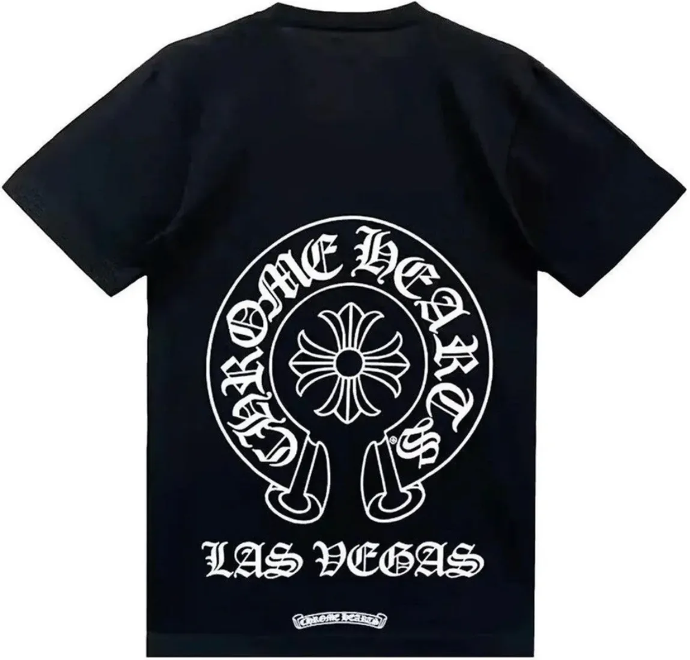 Chrome Hearts 'Las Vegas' Horseshoe Logo Pocket Tee