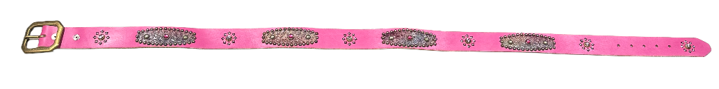 Studded' Pink Scale Gem Sun' Pink Belt