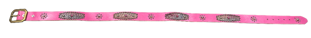 Studded' Pink Scale Gem Sun' Pink Belt