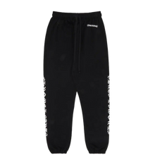 Chrome Hearts 'Black' Scroll Logo FU Black Sweatpants