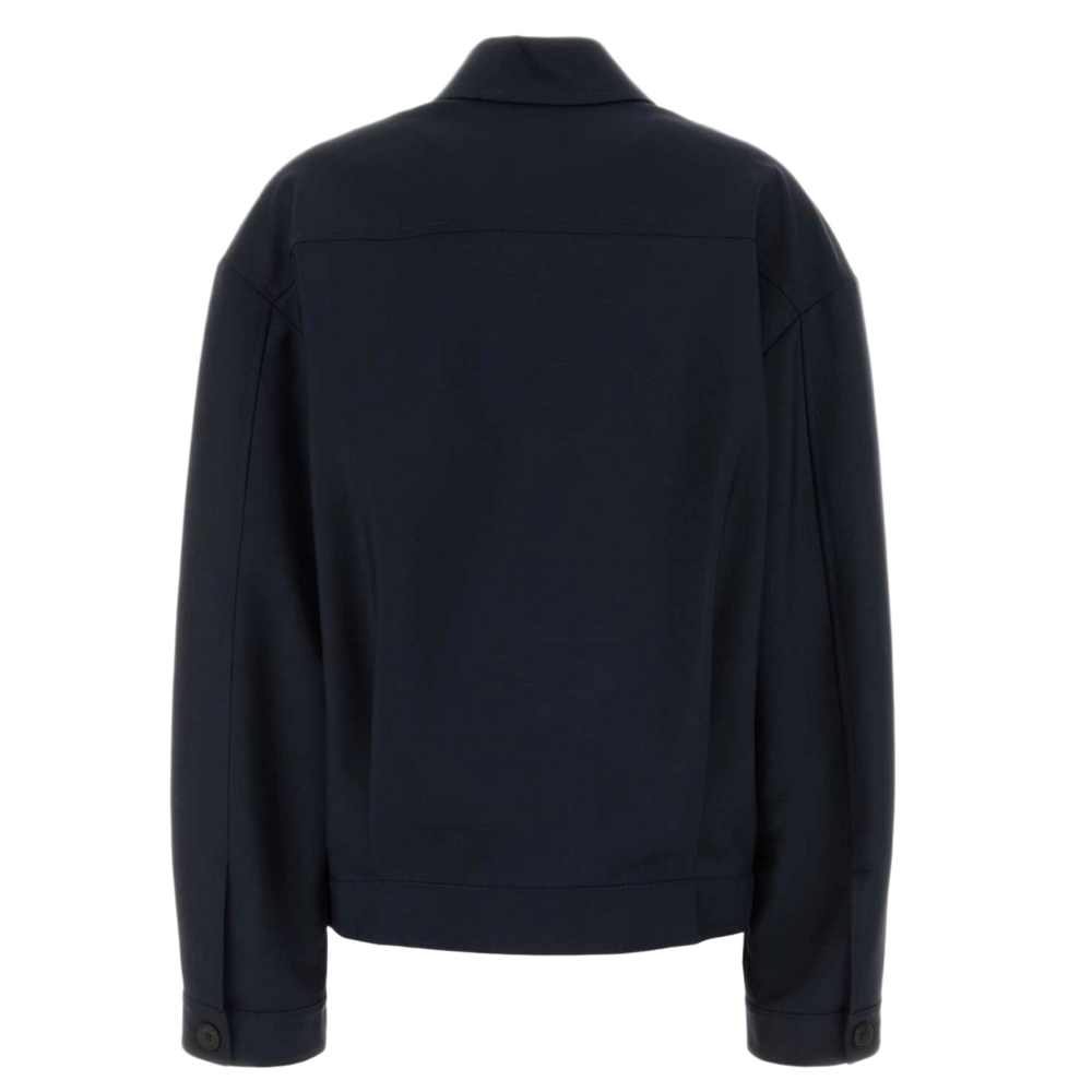 Miu Miu 'Navy Blue' Mohair Blouson Jacket