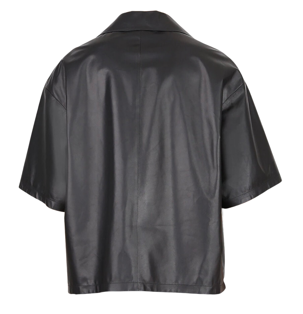 Prada 'Black' Leather Shirt