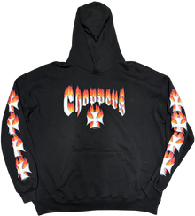 West Coast Choppers 'Flame Logo' Vintage Black Hoodie
