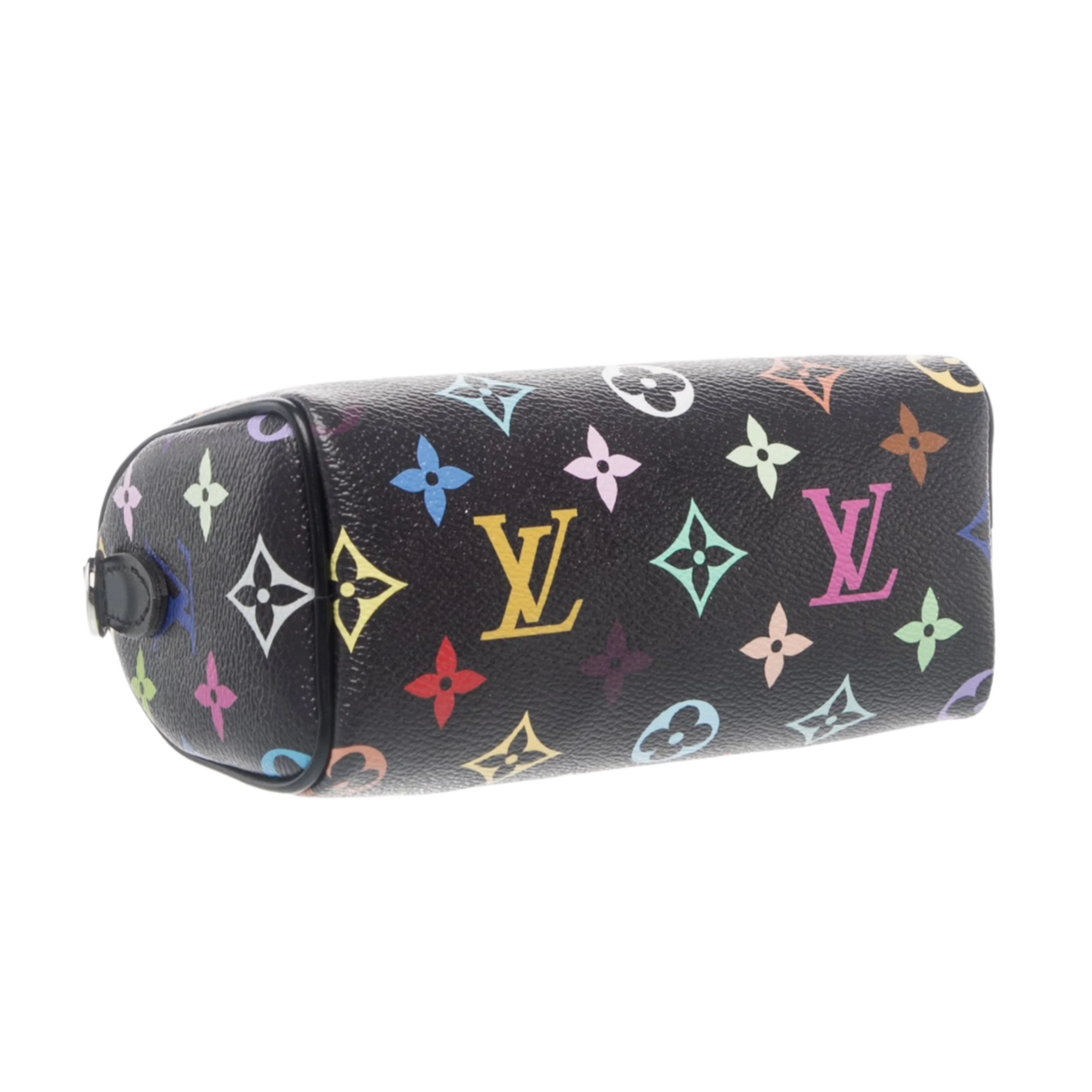 Louis Vuitton x Takashi Murakami 'Black' Monogram Nano Speedy Bag