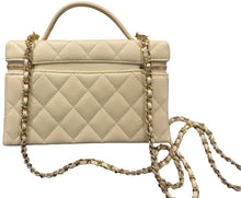Chanel 'Light Beige' Top Handle Long Vanity Case