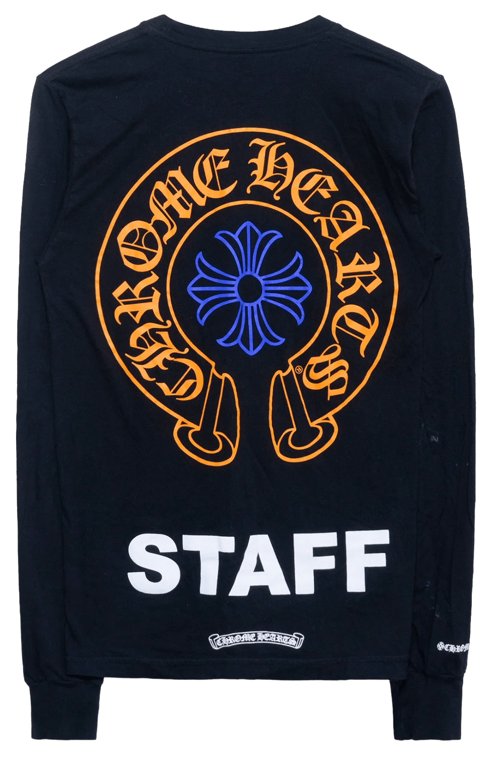 Chrome Hearts 'Staff Orange Blue' Black Longsleeve