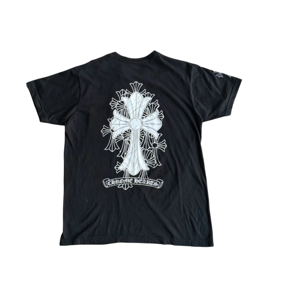 Chrome Hearts Vintage 'Scroll Cemetery' Black Tee