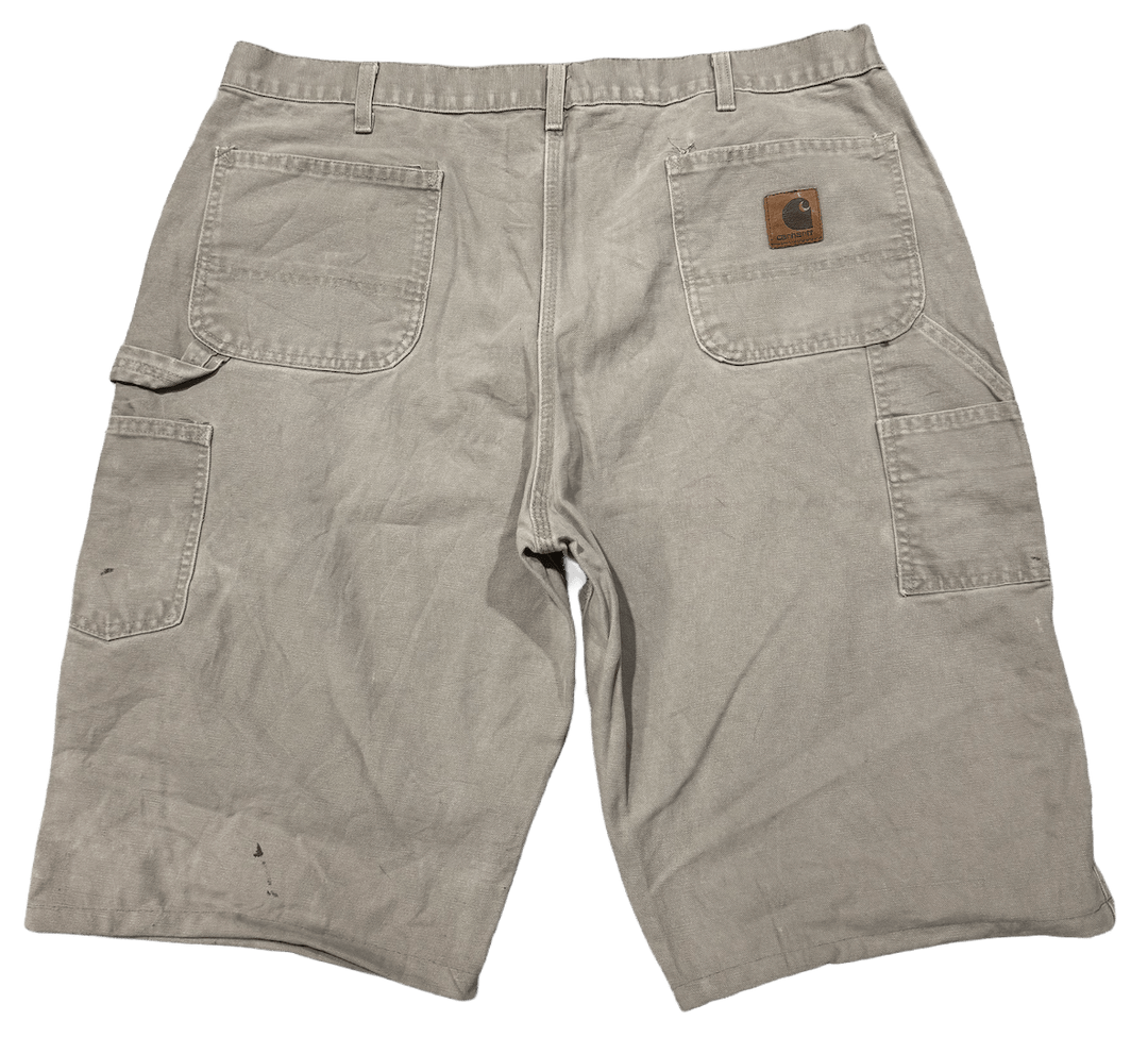 Carhartt Distressed Canvas Carpenter Sand Shorts