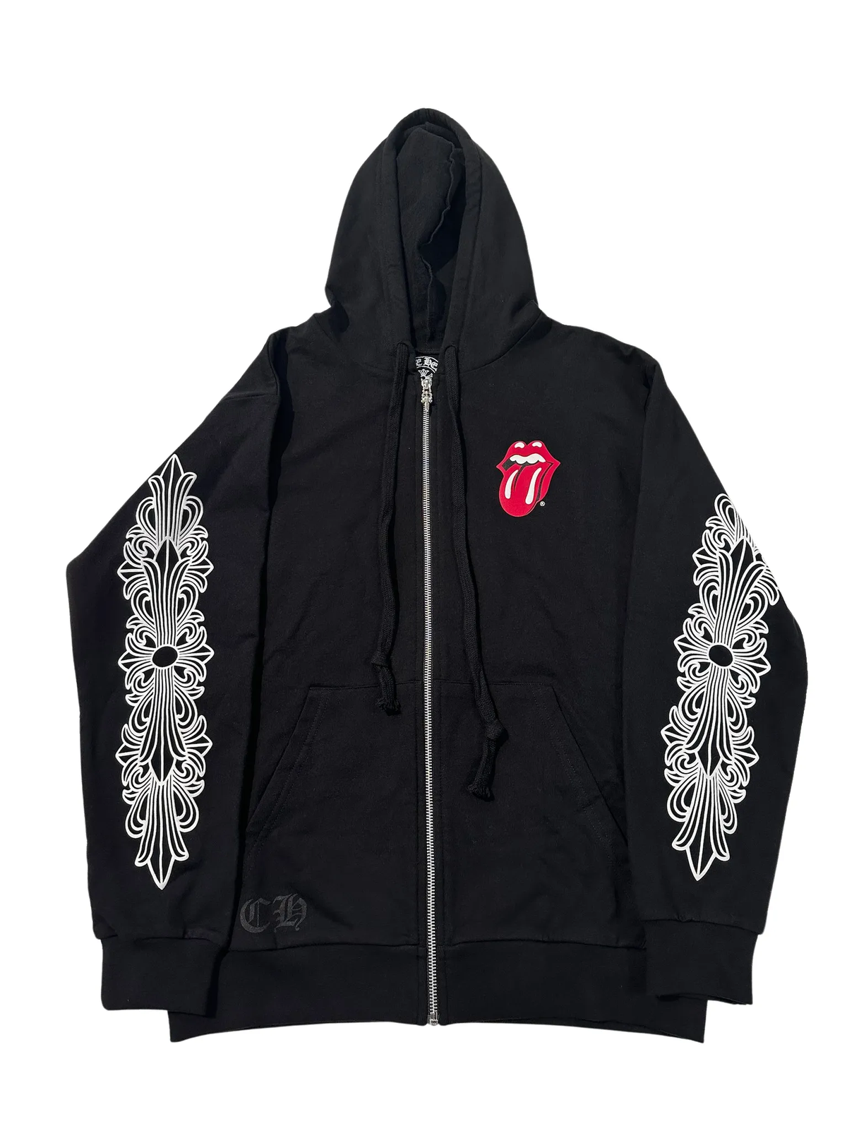 Chrome Hearts 'Red' Rolling Stones Zip Up Hoodie