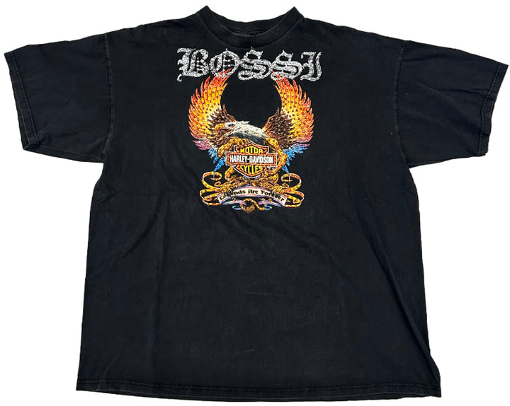 Bossi 'Legends Are Forever Eagle' Rhinestone Vintage Tee