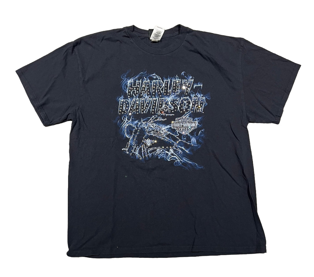 Harley Davidson 'Triadelphia' Rhinestone Vintage Tee