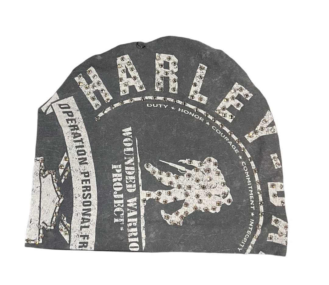 Bossi 'Wounded Warrior' Rhinestone Vintage Beanie