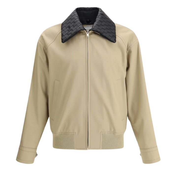 Bottega Veneta 'Tan' Leather Collar Jacket