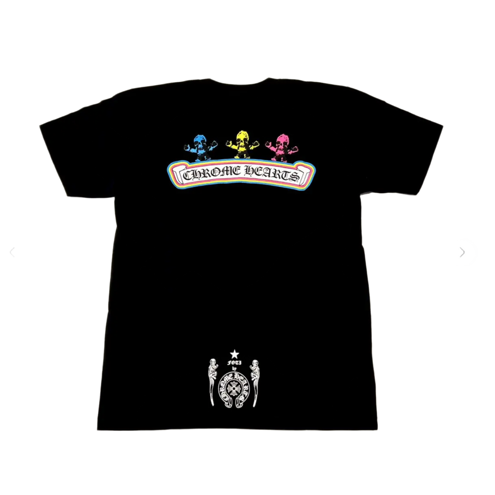 Chrome Hearts 'Black' Foti Multicolor Skull Tee