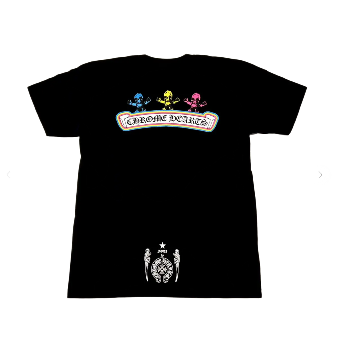 Chrome Hearts 'Black' Foti Multicolor Skull Tee
