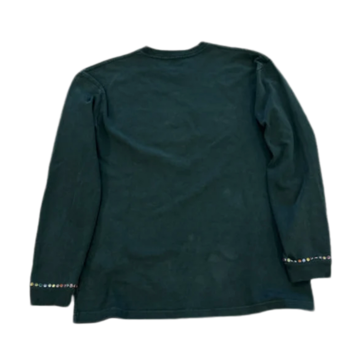 Satoshi Nakamoto x Sicko 'Green' Studded Gradient Longsleeve Tee
