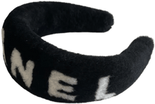Chanel 'Shearling Logo' Black 25B Headband