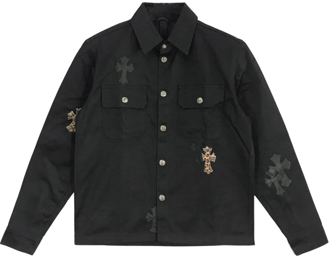 Chrome Hearts 'Work Dog' Leopard Cross Jacket