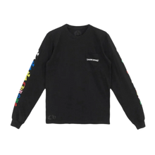 Chrome Hearts 'Black' Scroll Logo Multicolor Cross Longsleeve