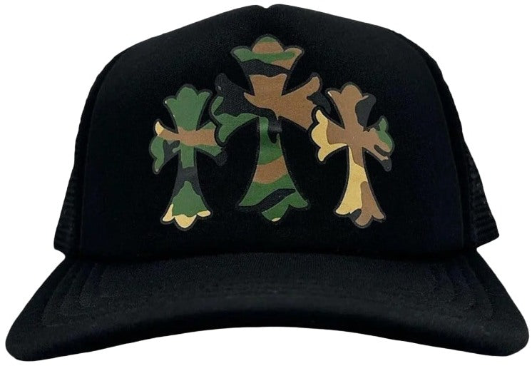 Chrome Hearts 'Camo Taco' Triple Cross Trucker Hat