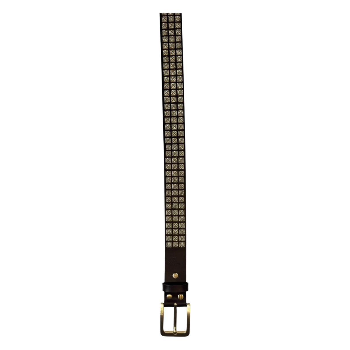 Bossi 'Gold on Brown' Studded Belt