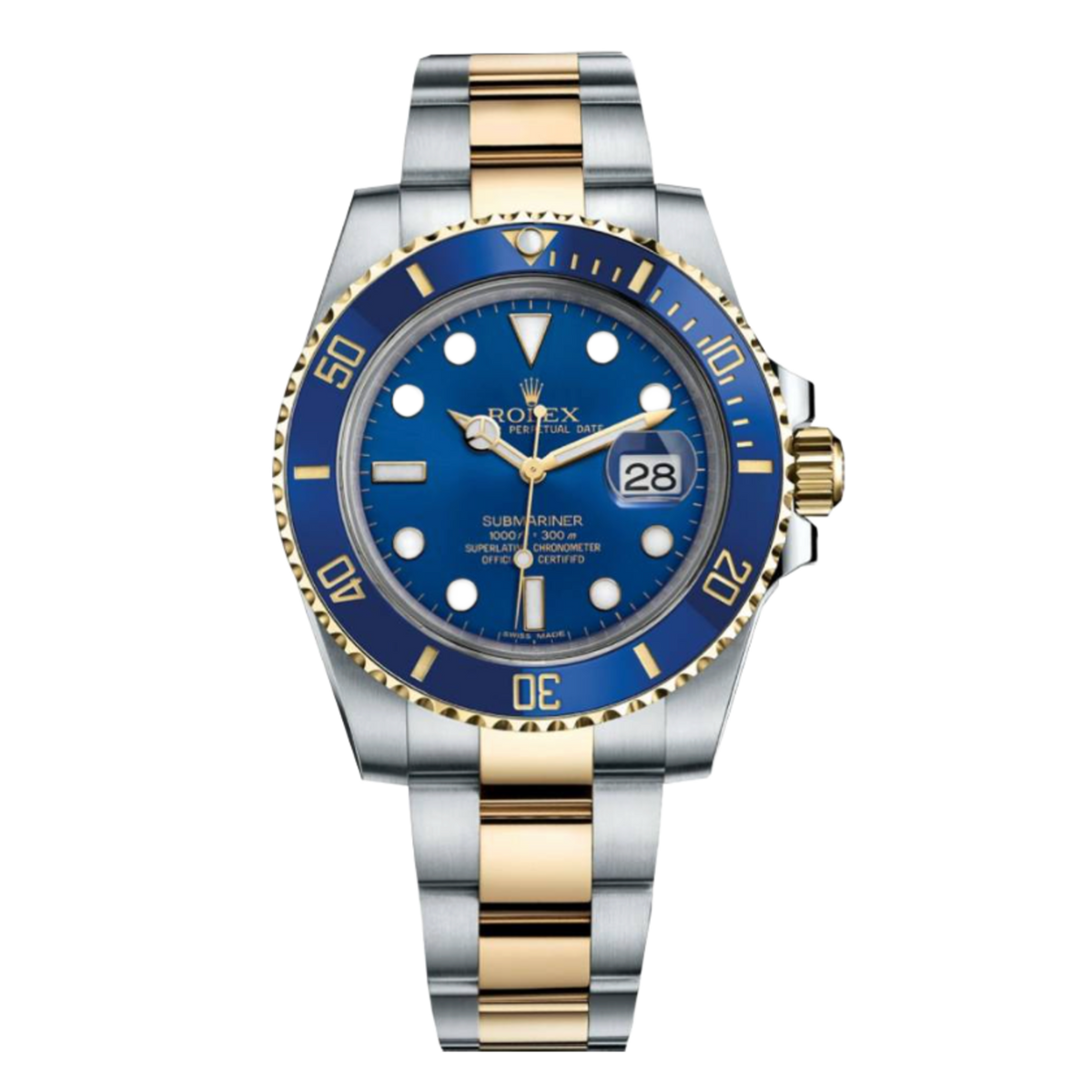 Rolex Submariner Date Watch 116613LB 'Bluesy' Stainless Steel Yellow Gold Blue Dial 2019