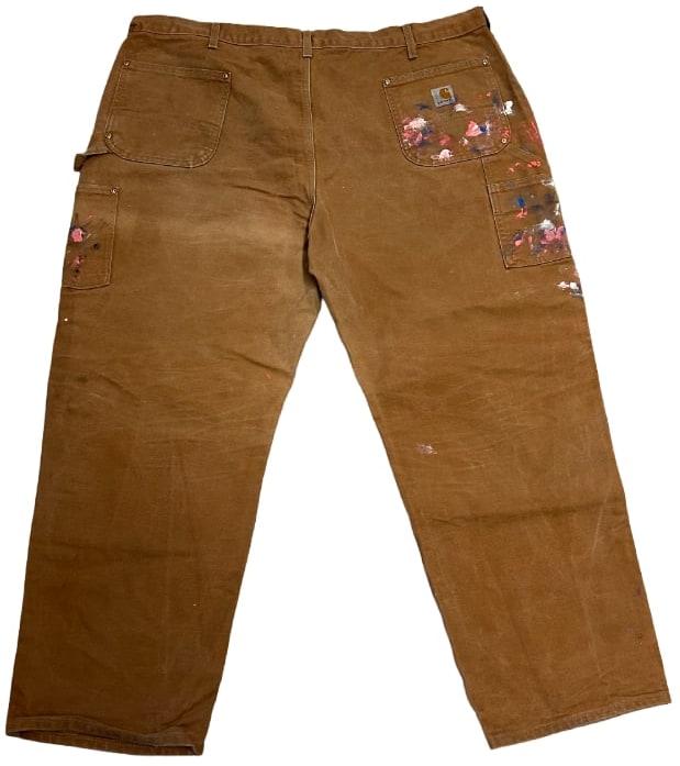 Carhartt 'Painted Dark Tan' Double Knee Vintage Work Pants