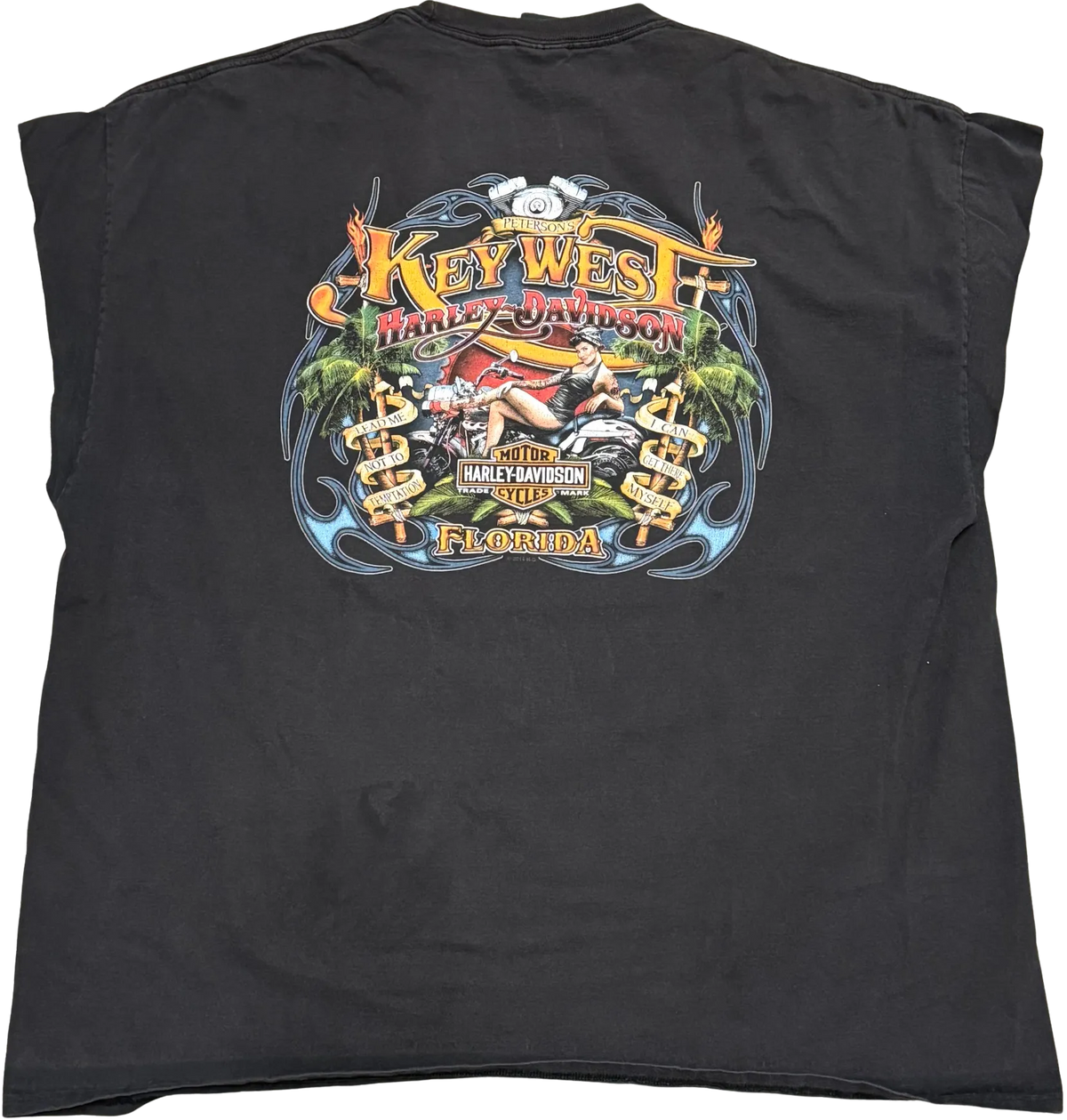 Harley Davidson 'Key West' Vintage Cutoff Tee