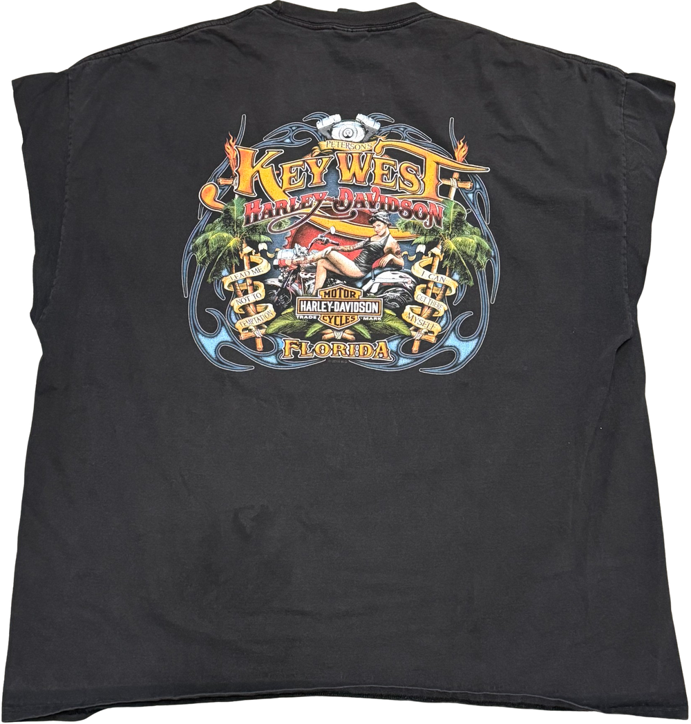 Harley Davidson 'Key West' Vintage Cutoff Tee