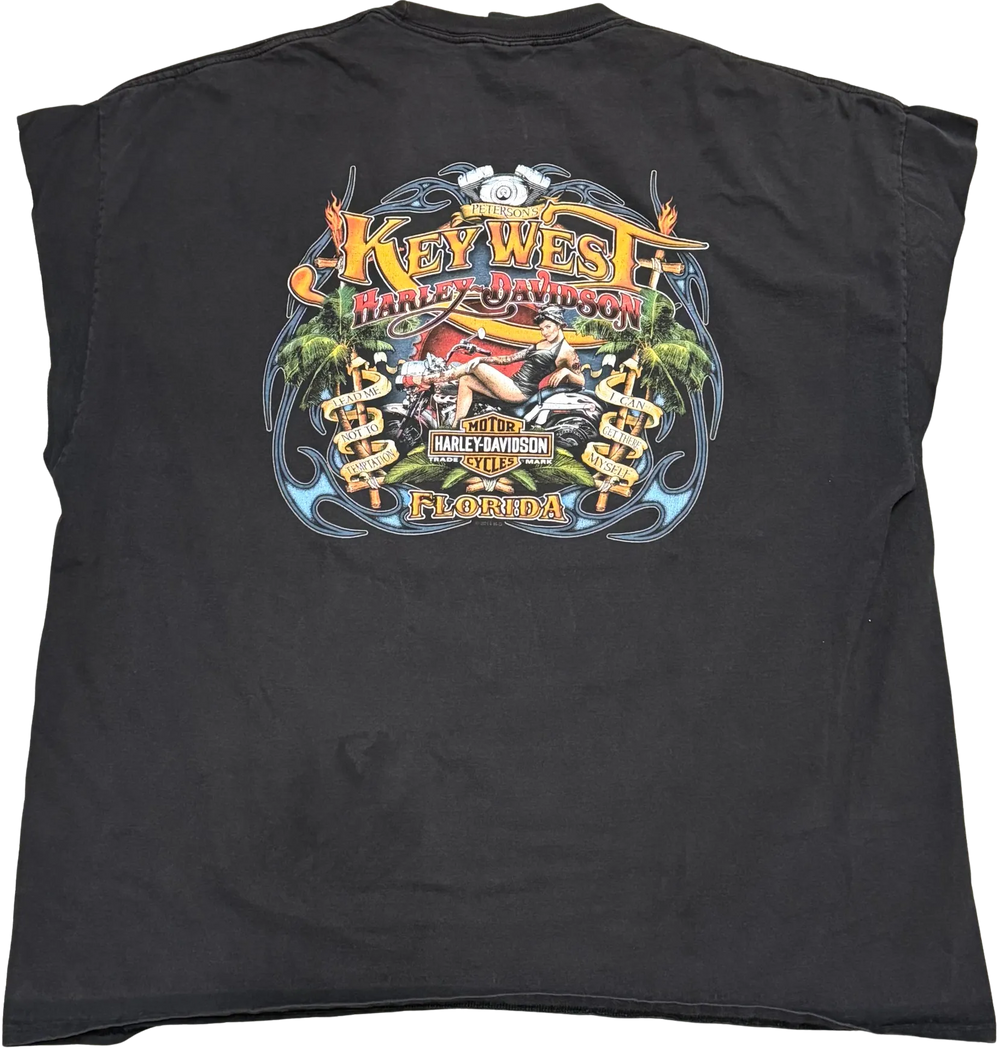Harley Davidson 'Key West' Vintage Cutoff Tee