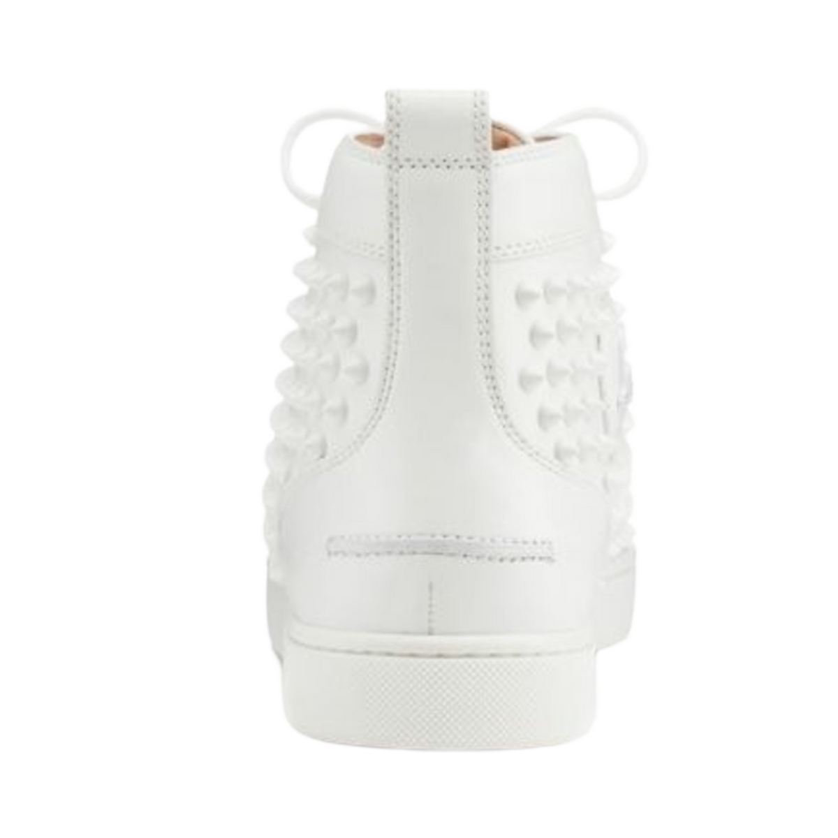 Christian Louboutin 'White' Louis Flat Calf Spikes Sneaker