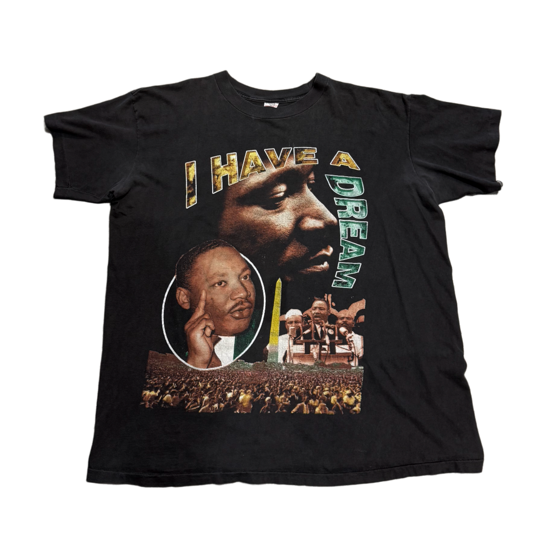Martin Luther King Jr 'I Have a Dream' Washed Black Vintage Tee