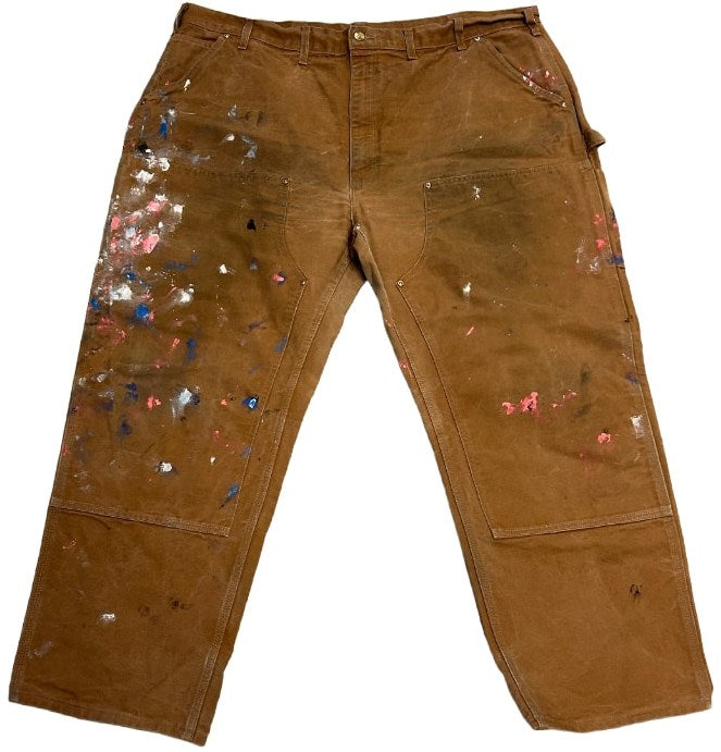 Carhartt 'Painted Dark Tan' Double Knee Vintage Work Pants