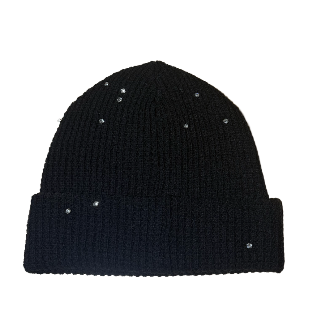 Lemons On Fire 'Crystal' Black Beanie