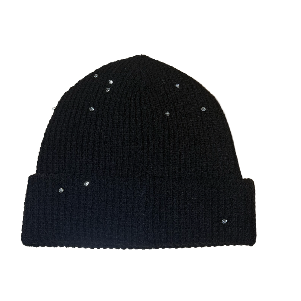 Lemons On Fire 'Crystal' Black Beanie