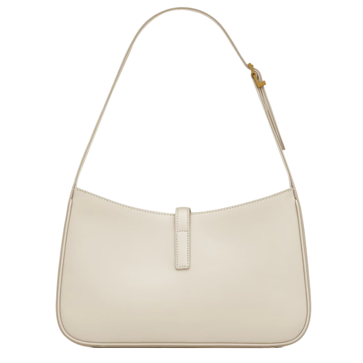 Saint Laurent Le 5 A 7 'White Leather' Hobo Bag