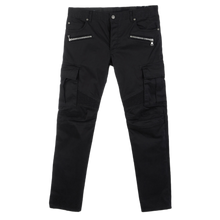 Balmain 'Black Embossed Slim-Fit Cargo' Biker Pants