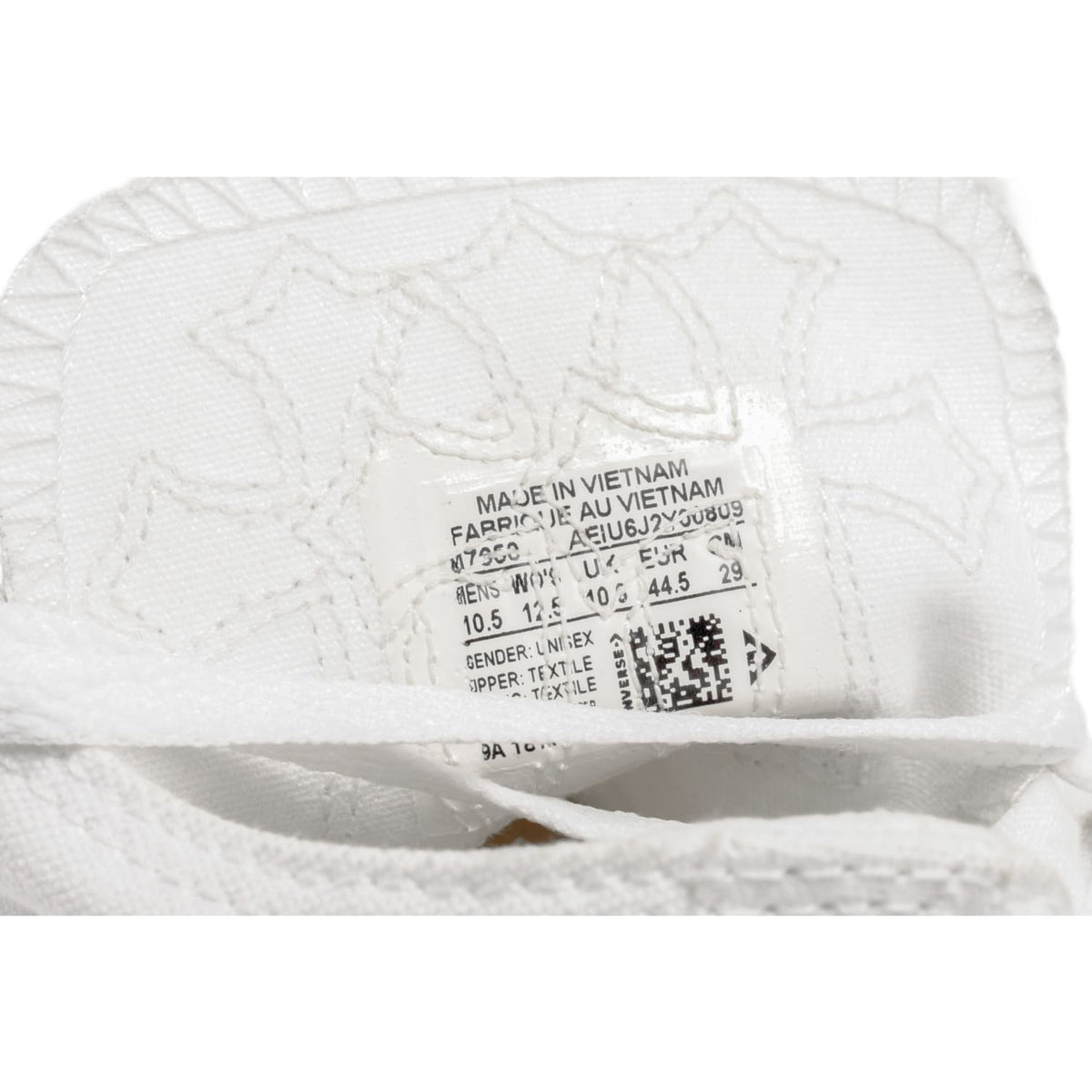 Chrome Hearts 'White Cross Patch' White Converse Sneakers