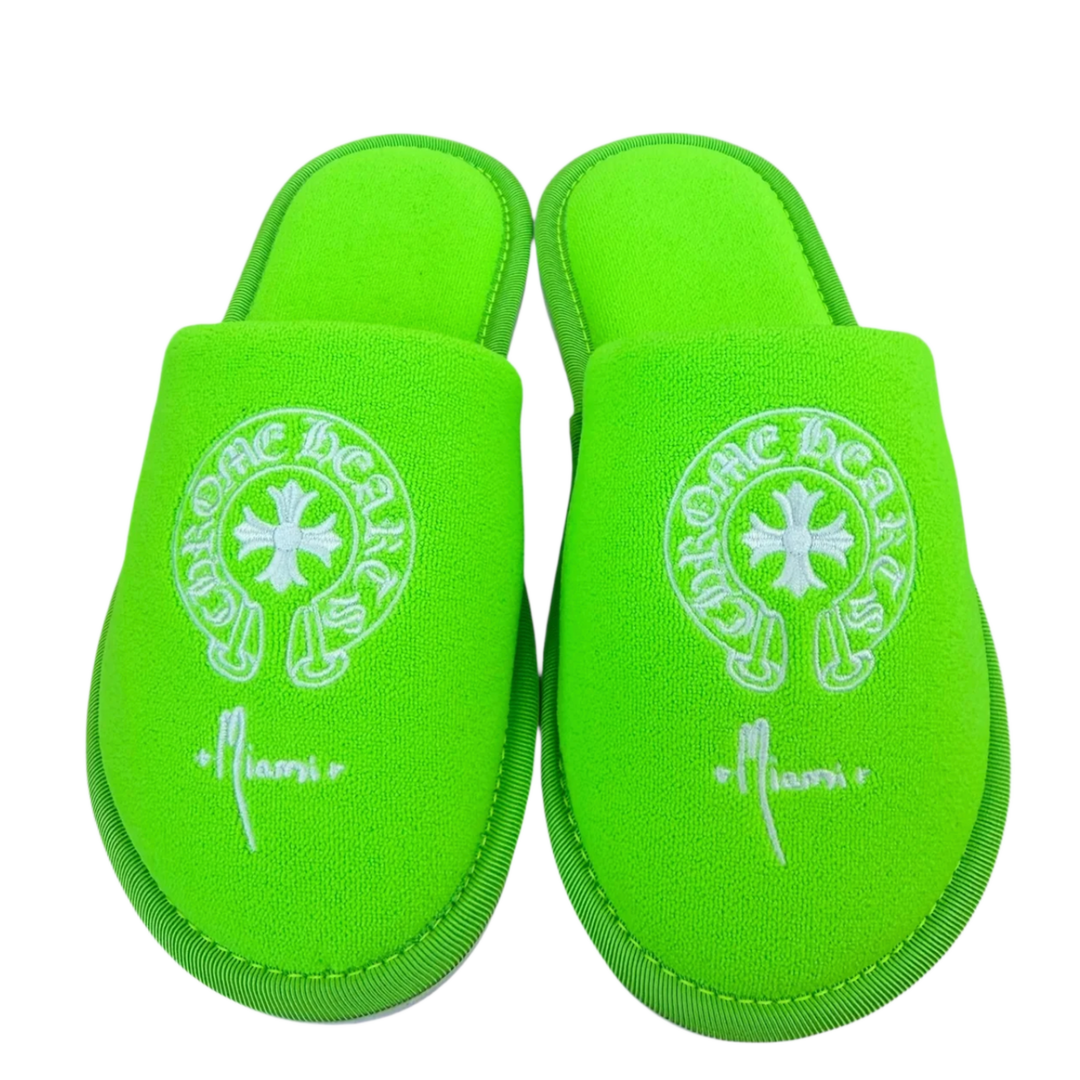 Chrome Hearts 'Miami' Neon Hotel Slippers