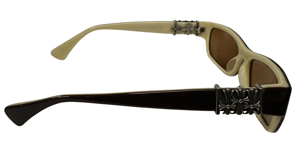 Chrome Hearts 'Below Me' Dark Brown Sunglasses