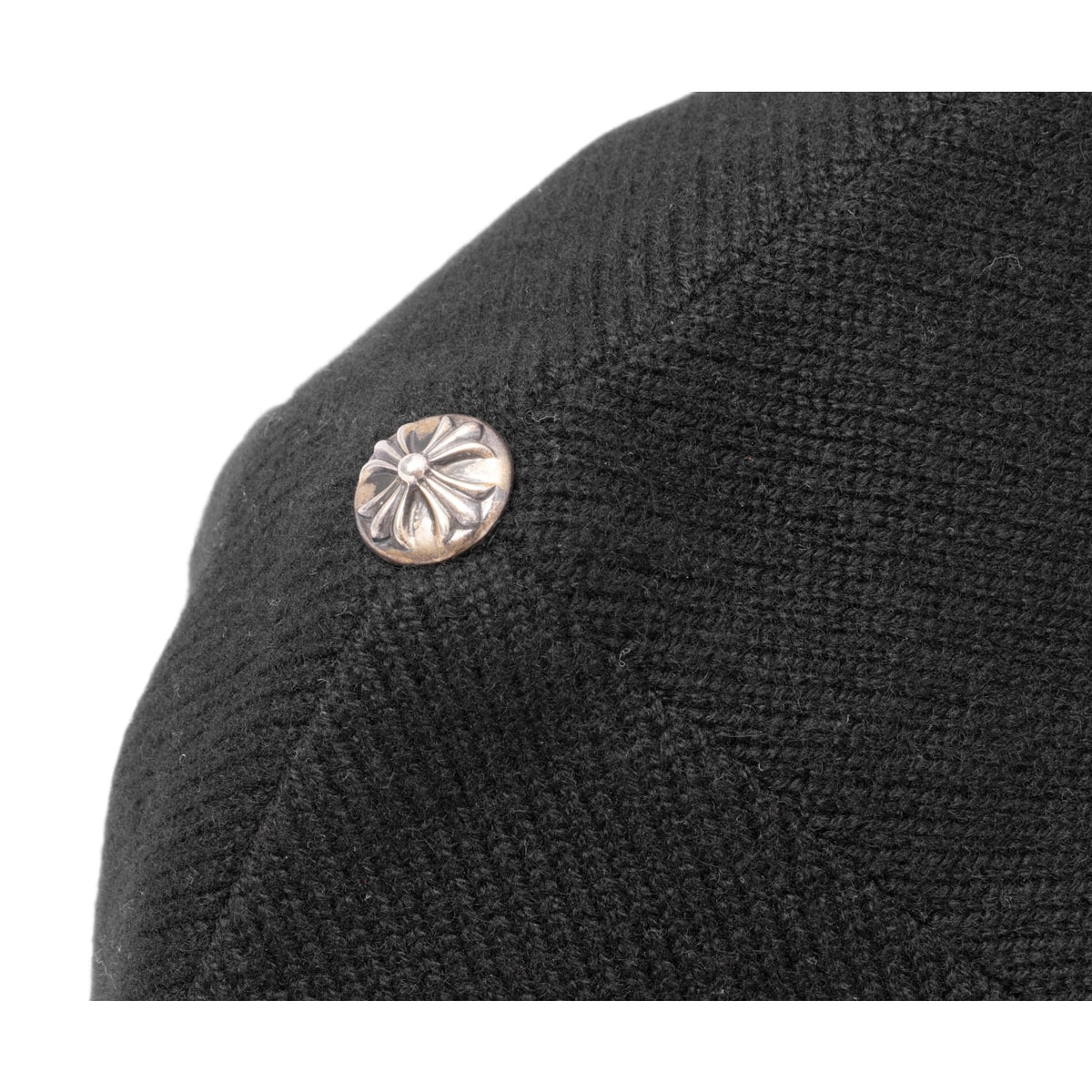 Chrome Hearts 'Black' Flooded Patch Cashmere Beanie