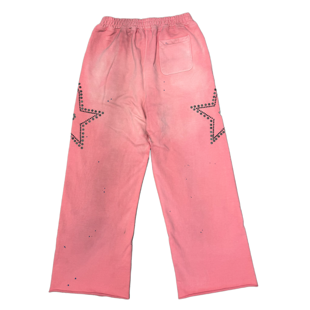 Satoshi Nakamoto 'Pink' Star Studded Sweatpants