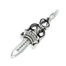 Chrome Hearts 'Double Dagger' Silver Pendant
