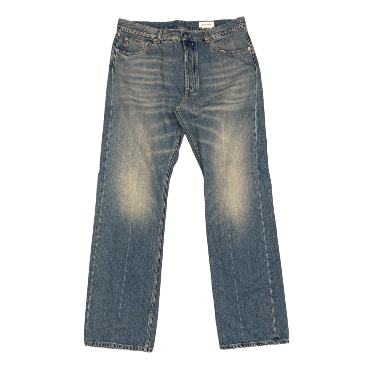 Alexander McQueen 'Blue Wash' Straight Leg Jeans