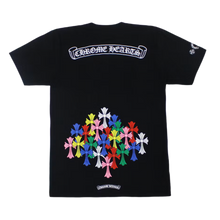 Chrome Hearts 'Black' Scroll Logo Multicolor Cross Tee