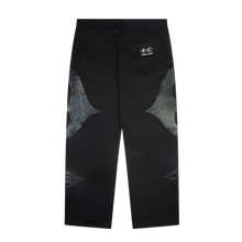 Thug Club 'Leather Washing Denim' Black Jeans