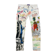 Dolce & Gabbana 'Graffiti' Print Vintage Jeans
