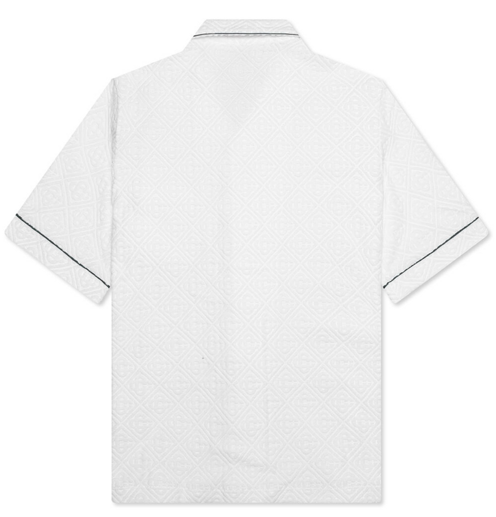 Casablanca 'Open Collar' Towelling Shirt