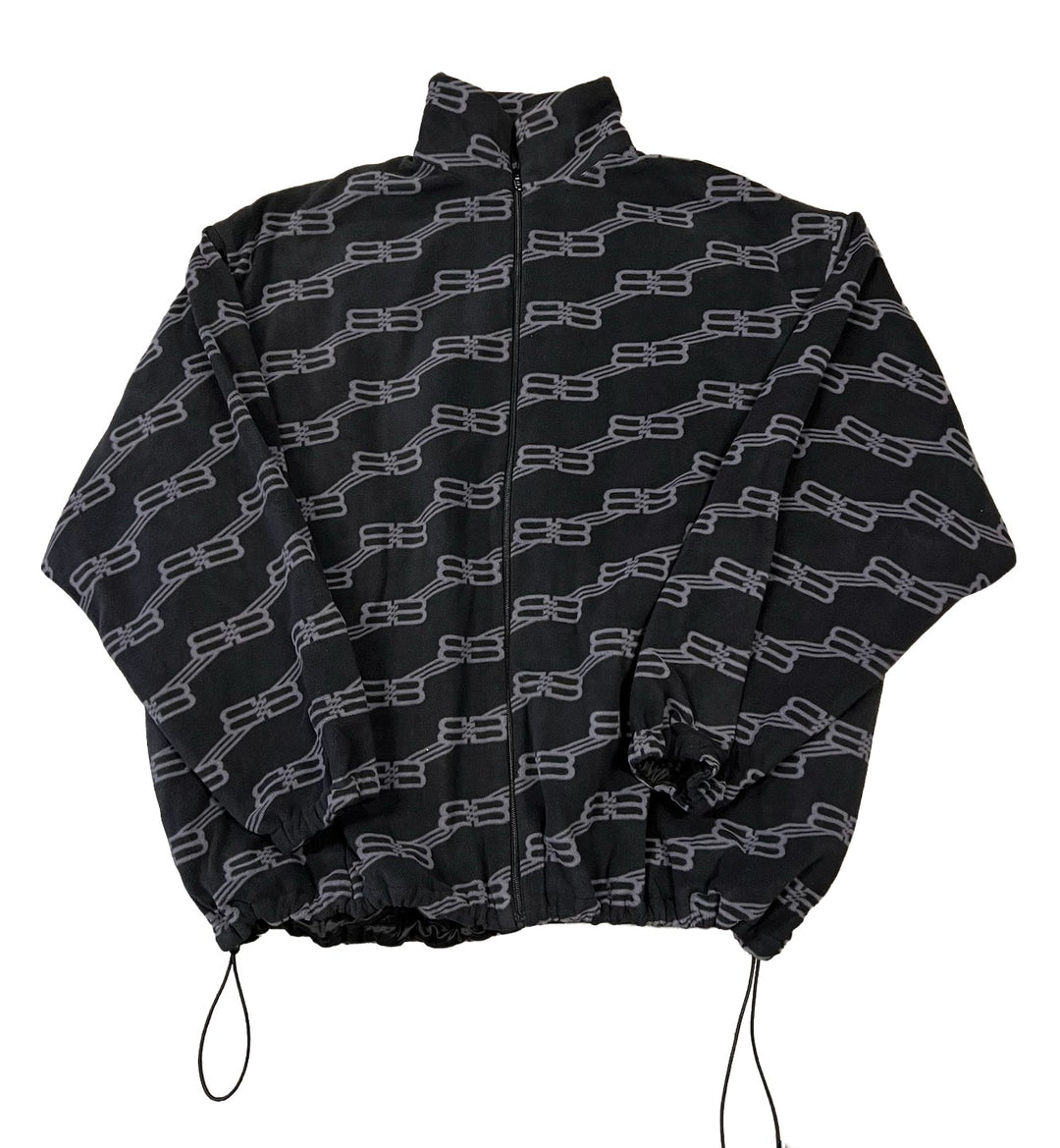 Balenciaga 'BB Monogram' Fleece Zip-Up