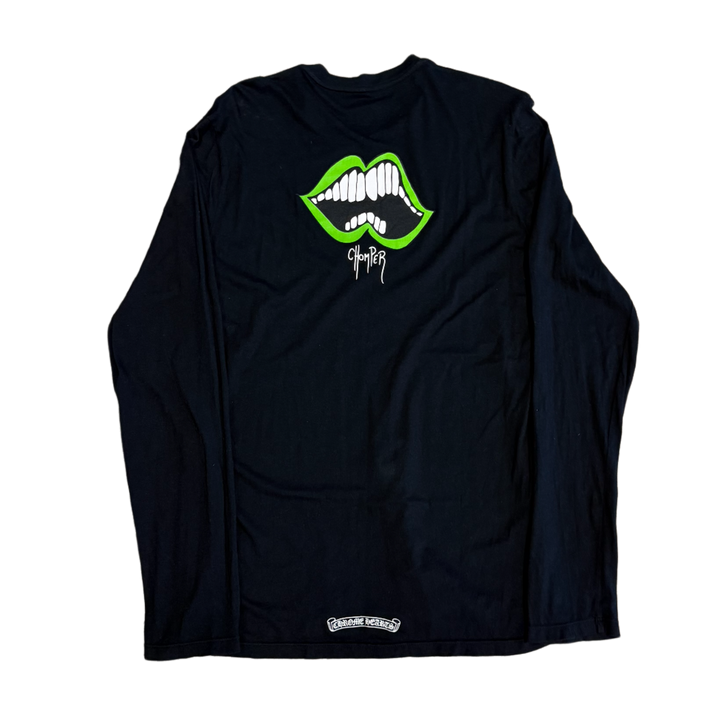 Chrome Hearts 'Green Chomper' Black Longsleeve Tee